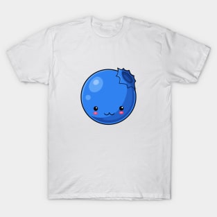 Kawaii Blueberry fruit T-Shirt